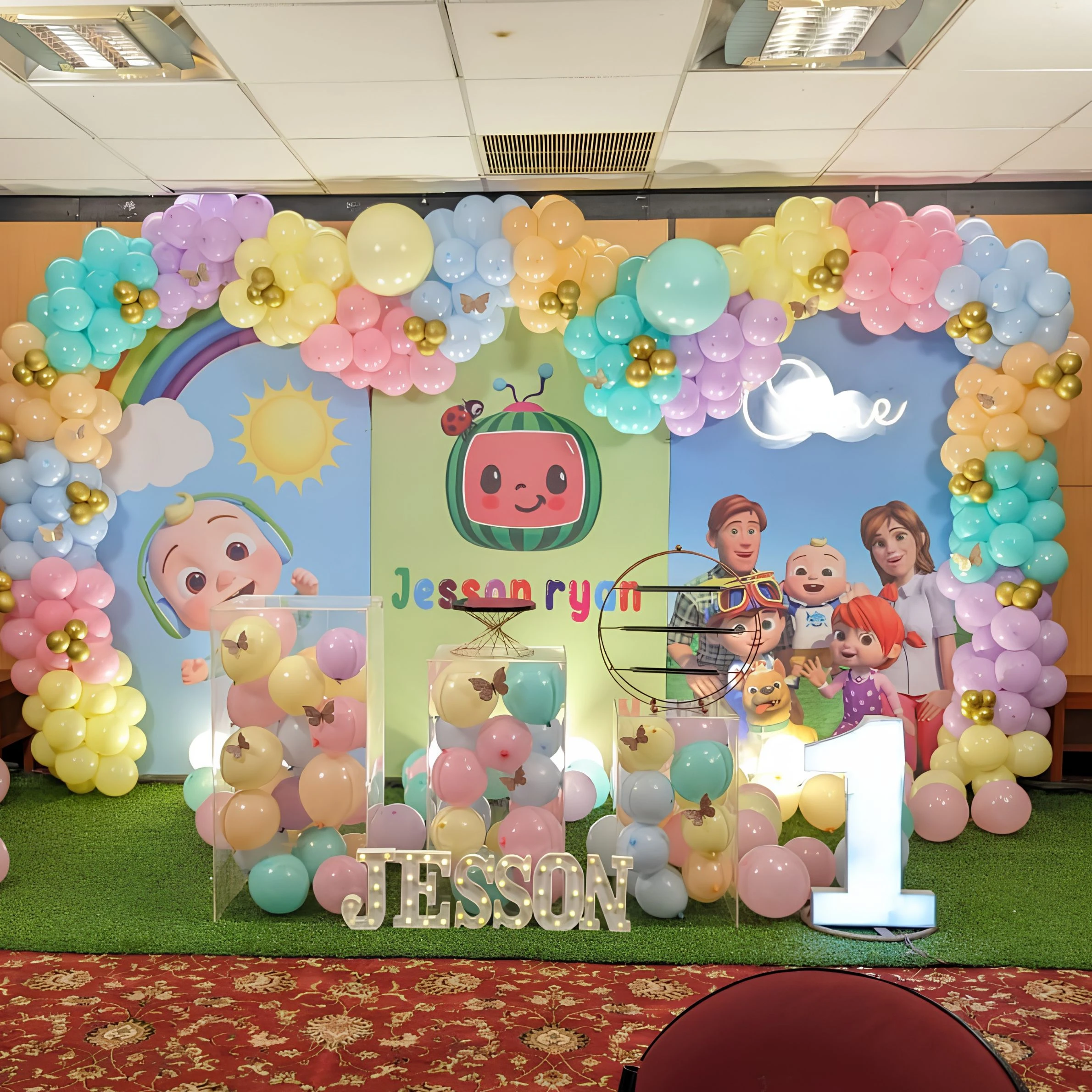 50th birthday elegant setup