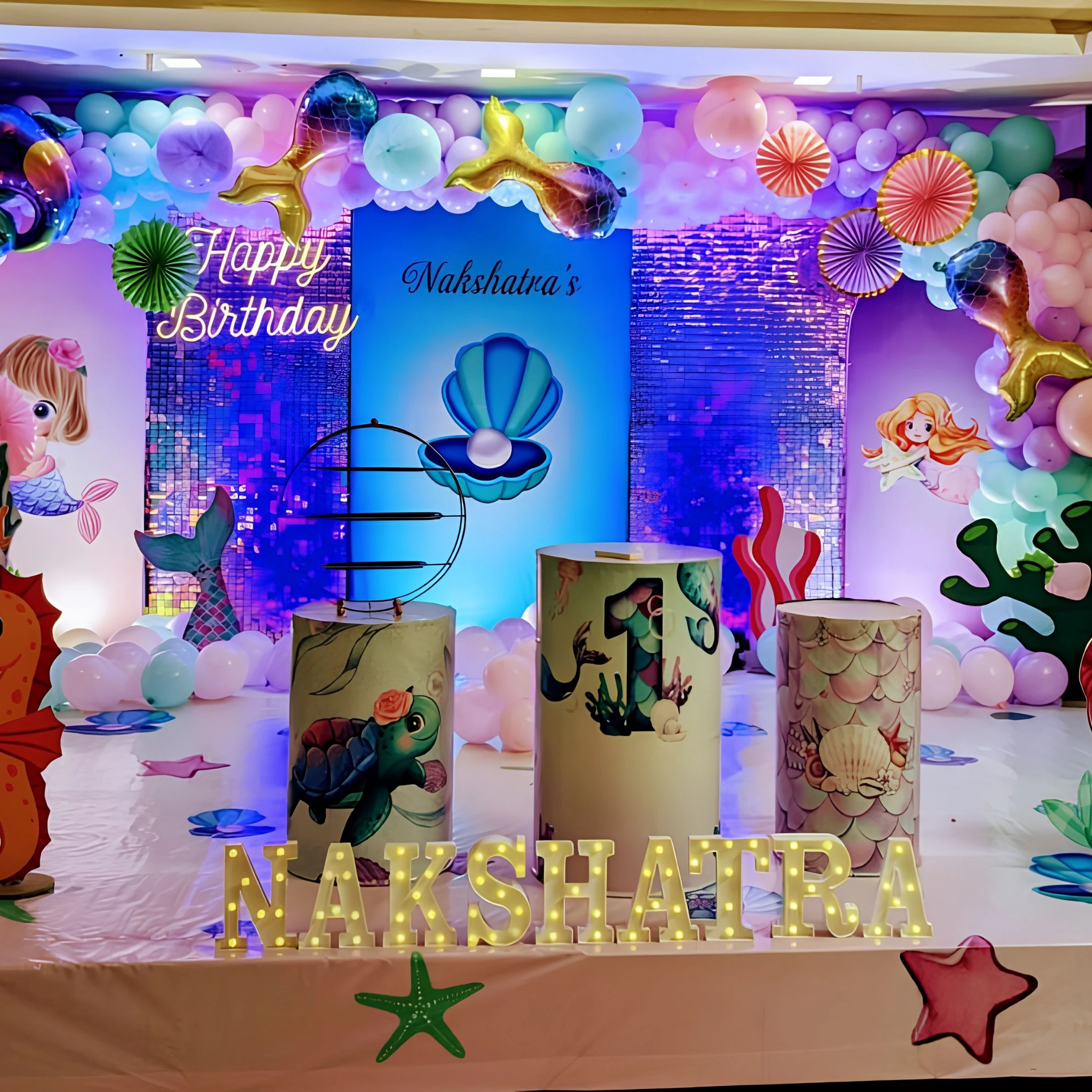 Teen neon birthday party