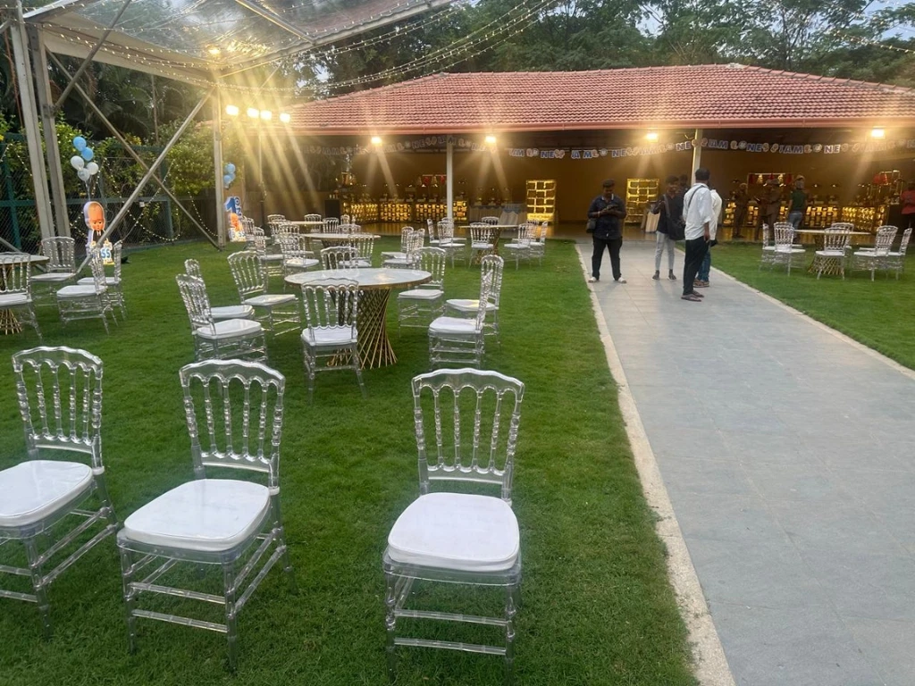 Professional corporate event setup by Sri Garuda Decorators