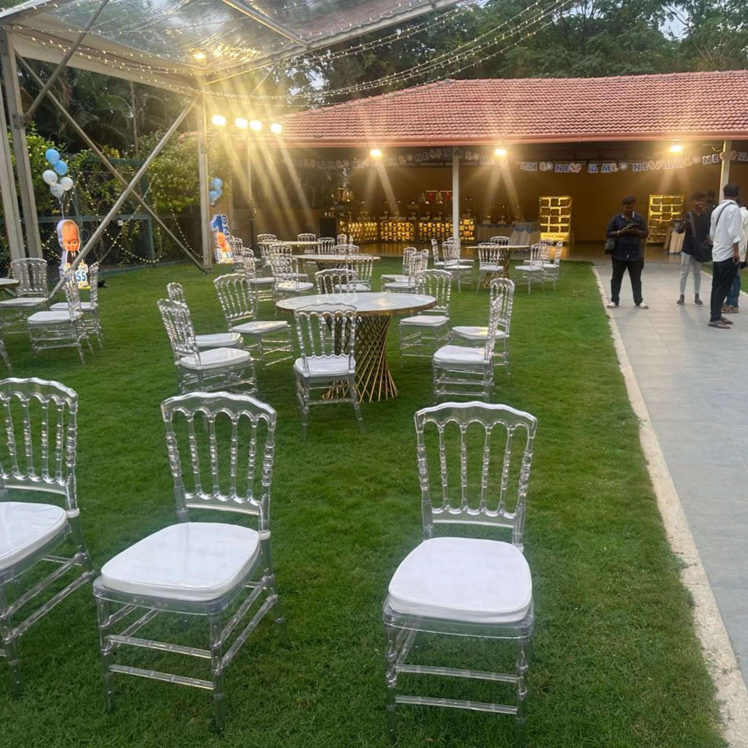 Corporate gala dinner setup