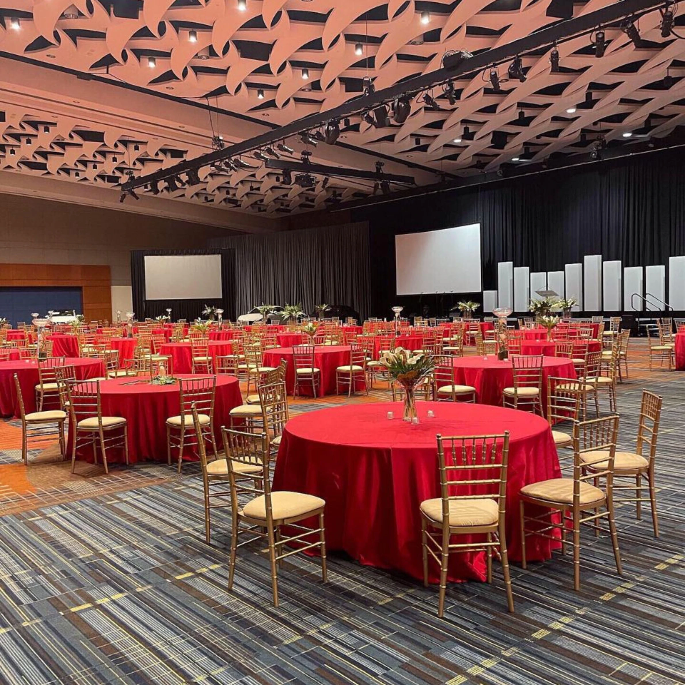 Product launch event decoration