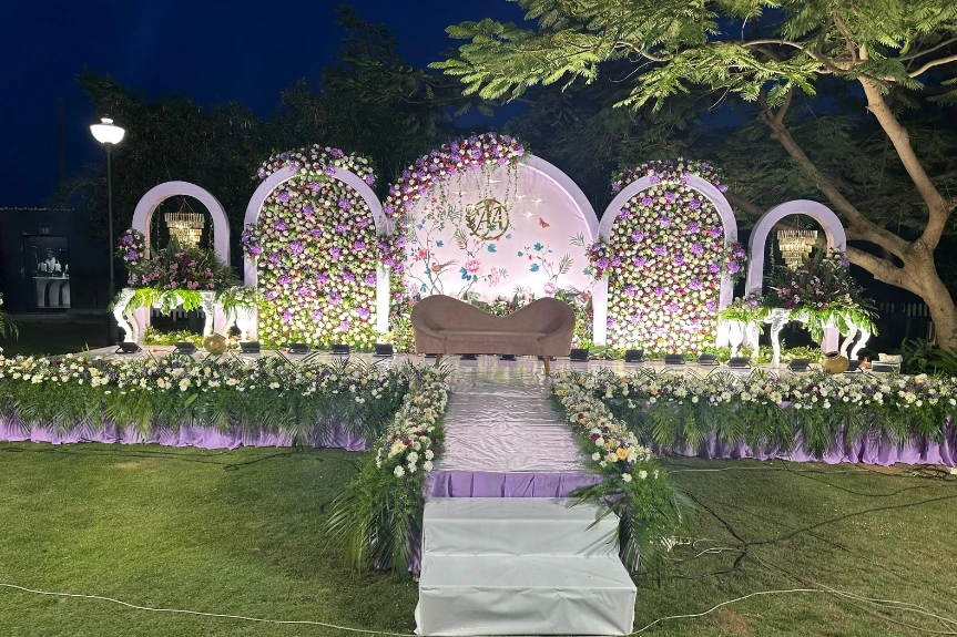 Garden outdoor event decoration