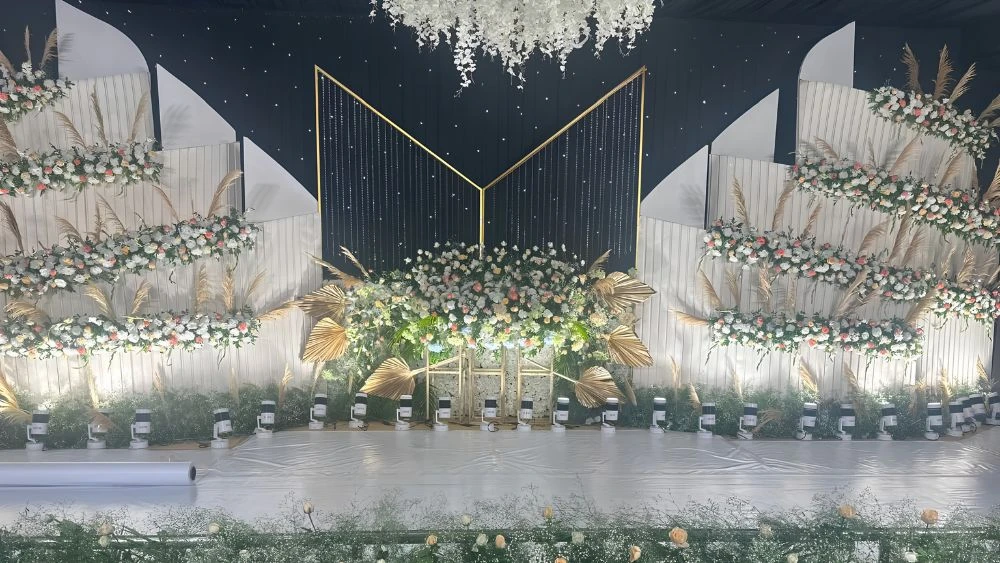 Wedding LED lighting setup