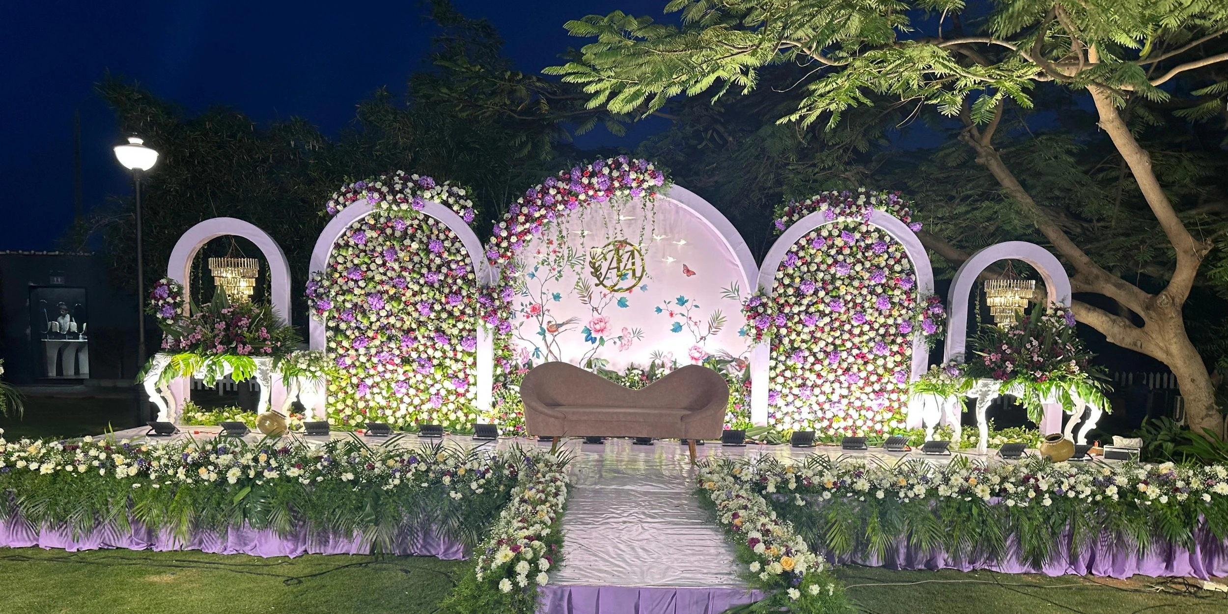 Outdoor stage decoration
