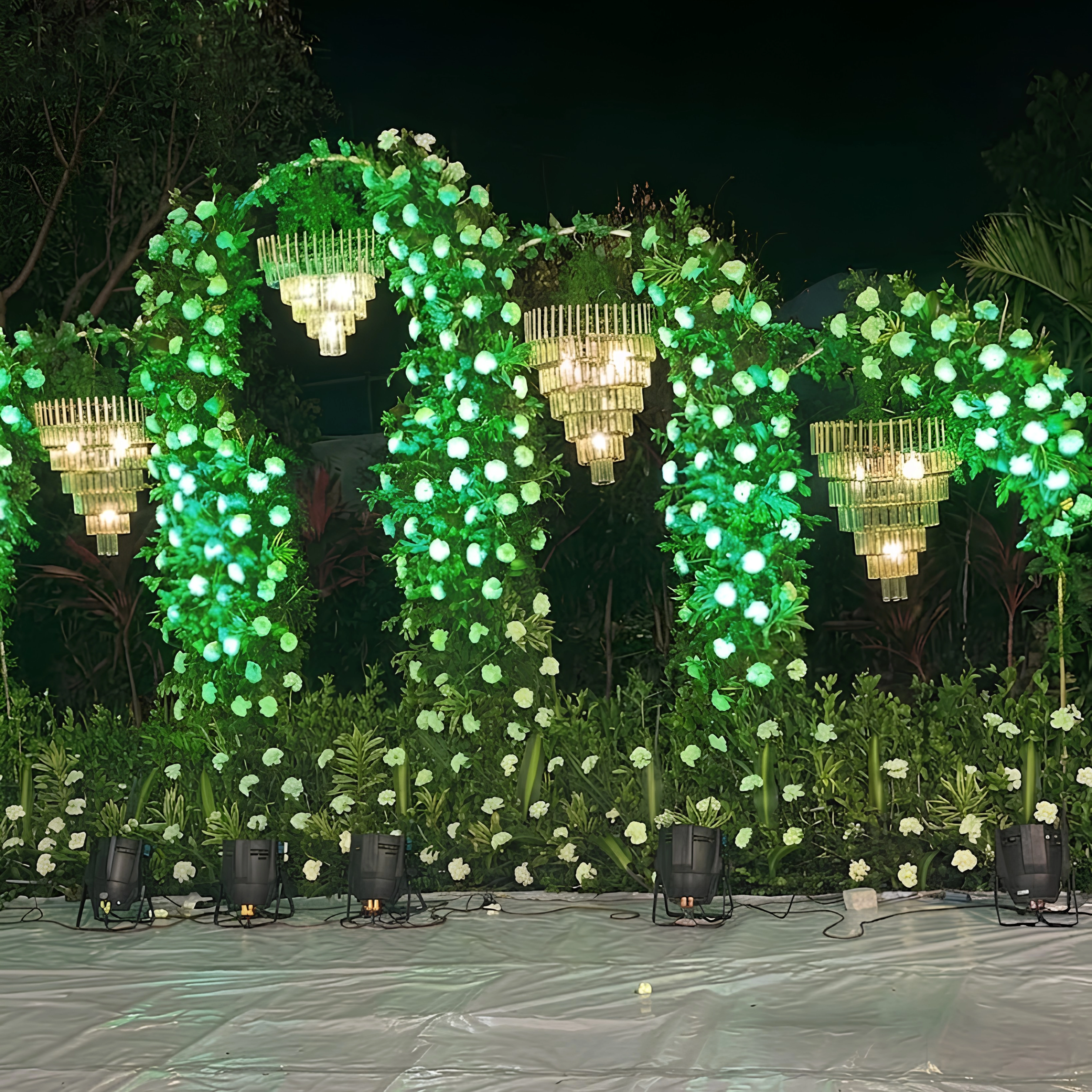 Outdoor fairy lights