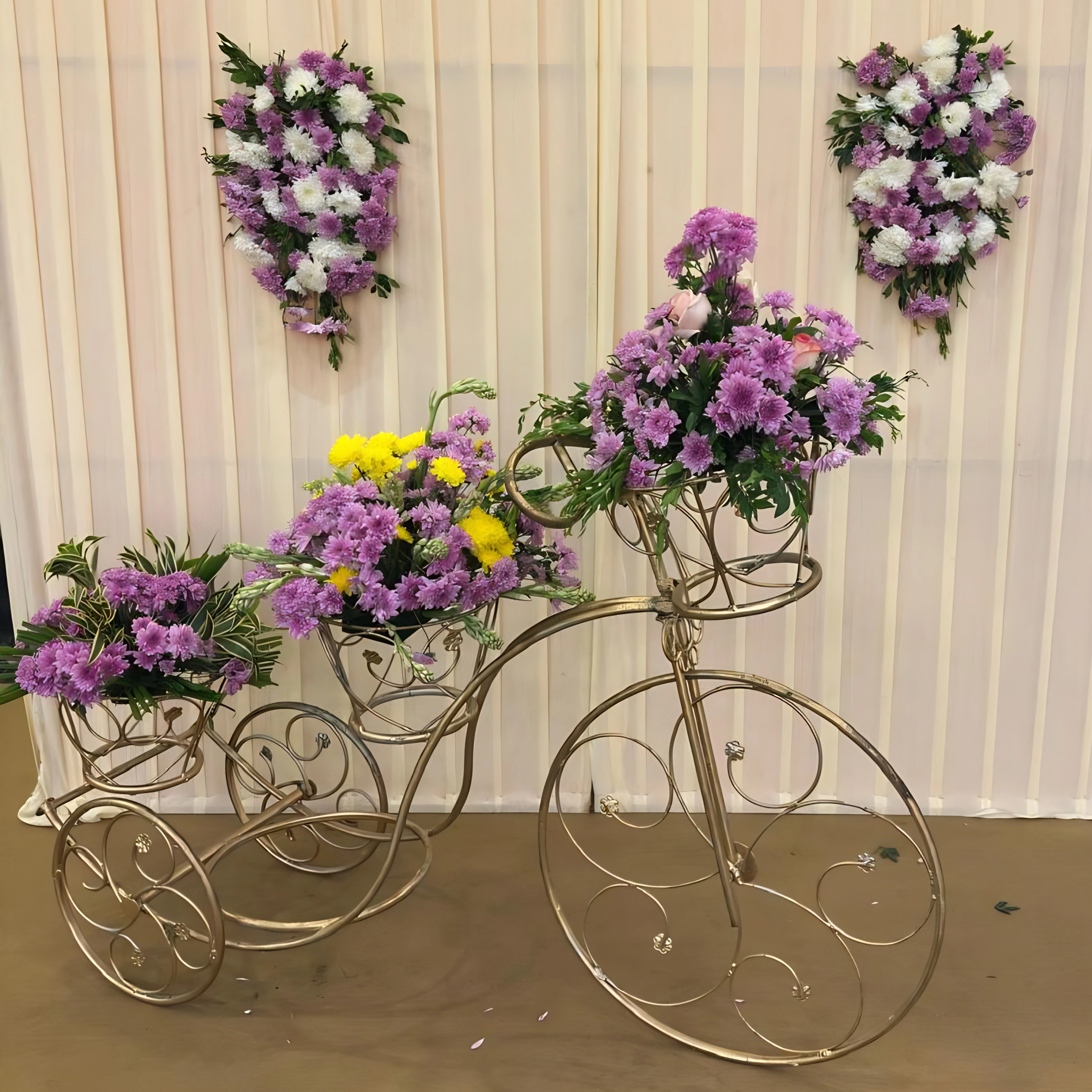 Hanging floral installation