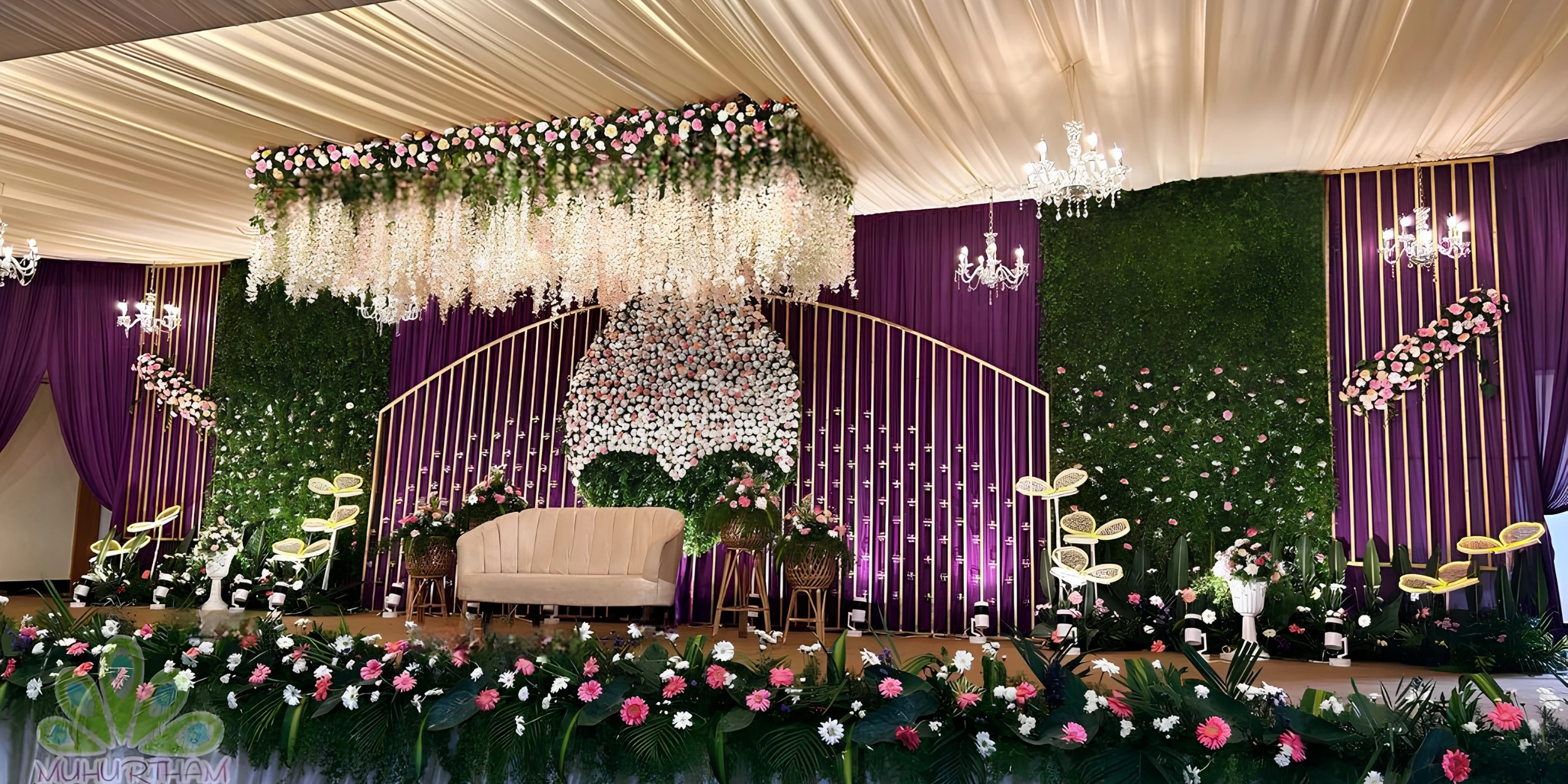 Wide mandapam setup full view