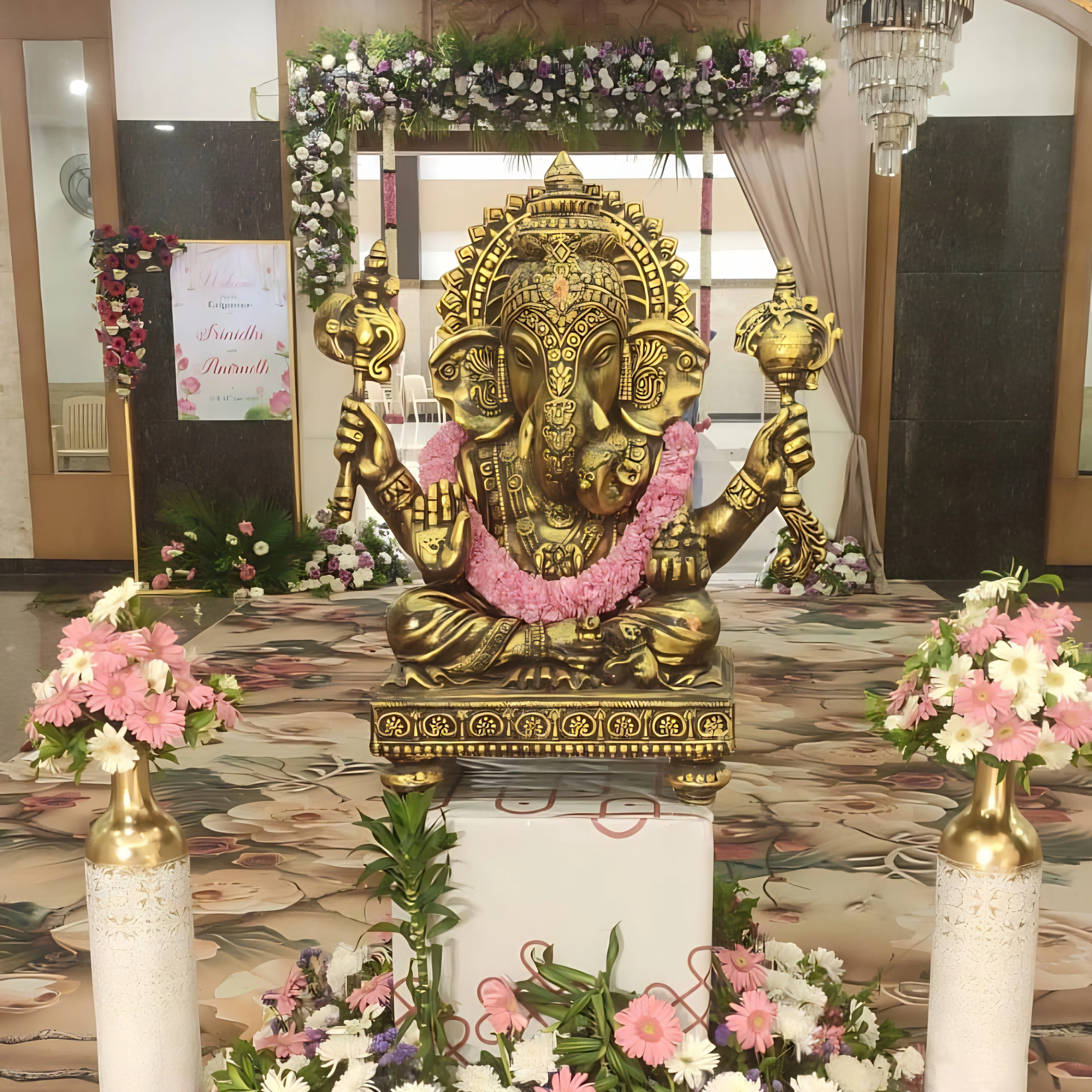 Reception table arrangement